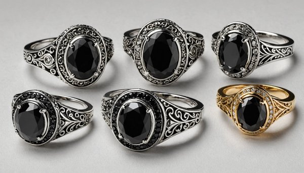 Découvrez la collection tendance de bagues en pierre noire